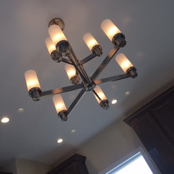 New Kitchen Construction - Chandeliers