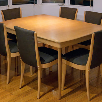 Heywood Wakefield Dining table and chairs refinish