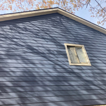 Exterior Upgrade with James Hardie Fiber Cement Soffit and Lap Siding