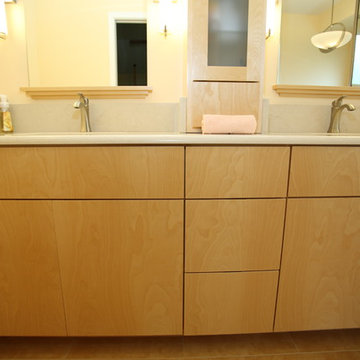 Modern Contemporary Bathroom Remodel in Bloomingdale, IL
