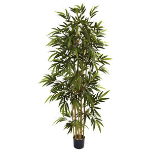 Decorative Natural Looking Artificial 4.5' Fishtail Palm Silk Tree Faux Plants 