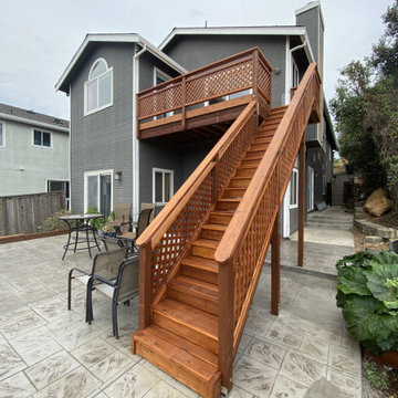 New Deck and Backyard Design