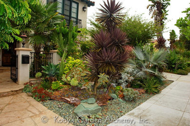 Inspiration for a mediterranean full sun garden in San Diego.