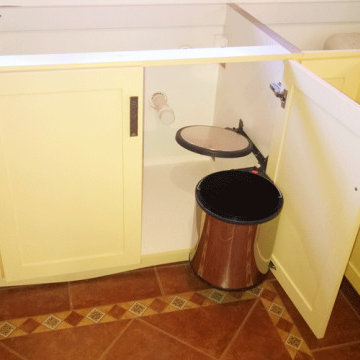 Cocina con replanes