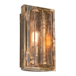 Troy Lighting - Troy Lighting B4682HBZ Historic Brass Joplin 8 in.W 1 Light Outdoor Wall Sconce - Outdoor Wall Lights And Sconces