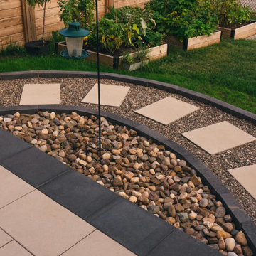 Modern Connective Stone Patio
