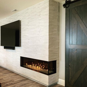 Flare Right Corner Fireplace
