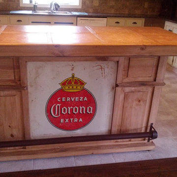 Rustic Bar island