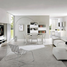 White Minimal Living Room