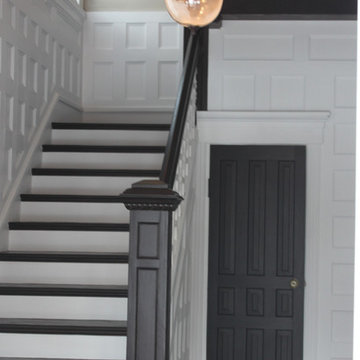 Historical staircase and entry project, North Park, Indianapolis