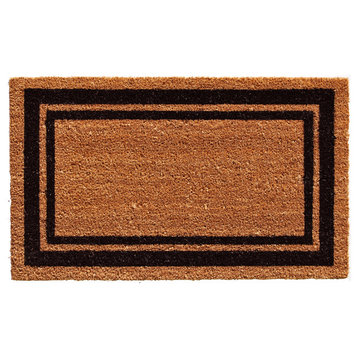 Calloway Mills 152961830NP Black Border Doormat, 18"x30"