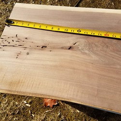 Natural Live Edge Wood Bench with Custom Base - Products