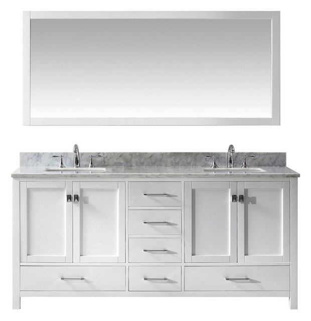 Kingston Double Vanity Set 72 Contemporary Bathroom Vanities Addison Double Bathroom Vanity Set Square Basin Without Faucet 72