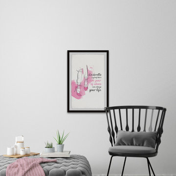"New Pair of Shoes" Framed Painting Print