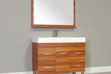 Alya Bath AT-8041-C 39" Single Modern Bathroom Vanity | Cherry