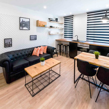 Apartamento con un toque industrial
