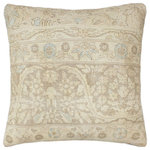 Bareens Designer Rugs - Antique Marsden Vintage Distressed Handmade Rug Pillow - Embellish your home with this timeless casual chic handmade throw pillow made with antique vintage distressed wool rug. A modern look on the timeless antique distressed pattern this elegant pillow provides texture and dimension. A mesmerizing addition to any decor, this beautiful, elegant pillow features beautiful colors with unique design made by skilled artisans. An intricate design and exquisite coloration make this handmade pillow a standout piece in any decor.