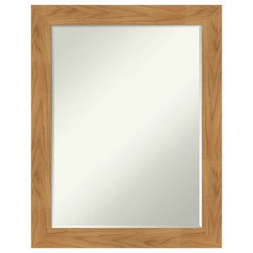 Carlisle Blonde Petite Bevel Wood Wall Mirror 22 x 28 in.