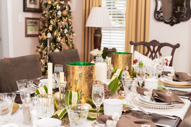 Elegant dining room photo in Atlanta