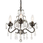 Crystorama - Crystama 4534-EB-CL-S Paris Market - 3 Light Mini Chandelier in Classic Style - The Paris Market collection offers a casual yet elParis Market 3 Light English BronzeUL: Suitable for damp locations Energy Star Qualified: n/a ADA Certified: n/a  *Number of Lights: 3-*Wattage:60w Incandescent bulb(s) *Bulb Included:No *Bulb Type:Incandescent *Finish Type:English Bronze