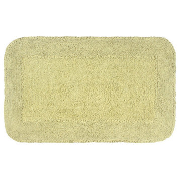 Radiant Collection Bath Rugs Set, 24x40 Rectangle, Green