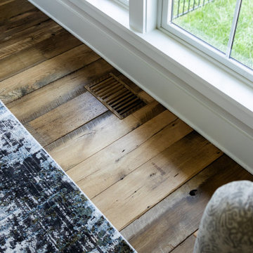 Original Face Skip Planed Reclaimed Oak Solid Plank Flooring