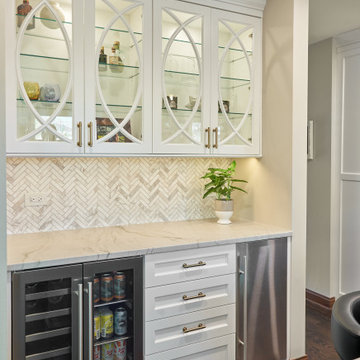 White Beverage Center with Ice Maker