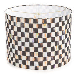 Courtly Check Drum Shade - Medium | MacKenzie-Childs - Lamp Shades