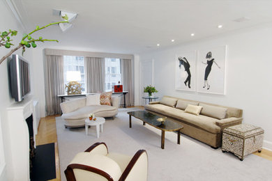 Living room - traditional living room idea in Other