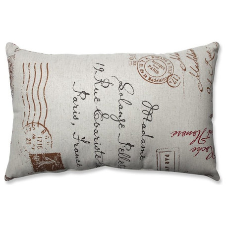 French Postale Rectangle Throw Pillow