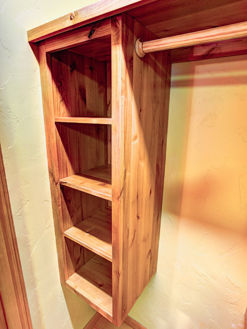 17 Rustic Closet with Light Wood Cabinets Design Ideas & Remodel