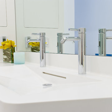 Perry St. Corian Bathroom - NYC