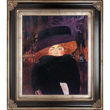 La Pastiche Lady with Frame, 30 x 34