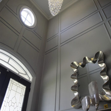 Richmond hill Entry wainscoting, Crown moulding