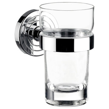 Polo 0720.001.00 Wall Mounted Tumbler in Clear Crystal Glass