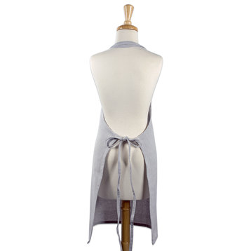 DII Gray Solid Chambray Chef Apron