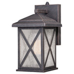Vaxcel - Vaxcel T0478 Maxwell - One Light Outdoor Wall Mount - Old world charm is nudged into modern times with tMaxwell One Light Ou Rust Iron Clear Seed *UL: Suitable for wet locations Energy Star Qualified: n/a ADA Certified: n/a  *Number of Lights: Lamp: 1-*Wattage:60w Medium Base bulb(s) *Bulb Included:No *Bulb Type:Medium Base *Finish Type:Rust Iron