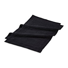Long Staple Combed Cotton 900Gsm 2Pc Bath Mat Set - Black