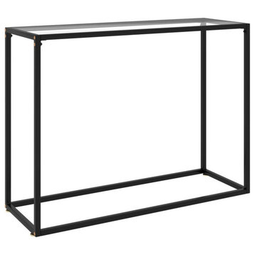 Vidaxl Console Table Transparent 39.4X13.8X29.5 Tempered Glass 2811