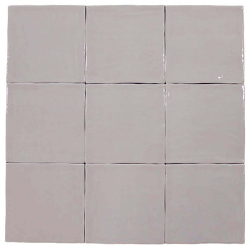 Artigiano 5x5 Zellige Style Ceramic Tile - Canvas - 10 Square Foot Box