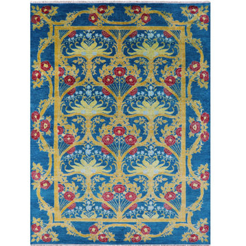 9' 1" X 12' 1" William Morris Hand Knotted Wool Rug Q11685