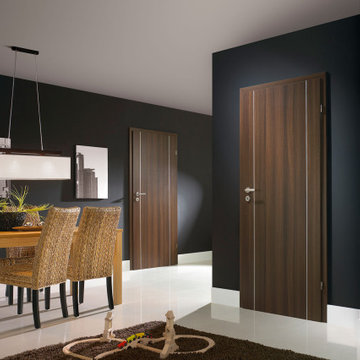 Glenview Haus Eco Veneer Modern Interior Doors Gallery Project | DBEV-LIN