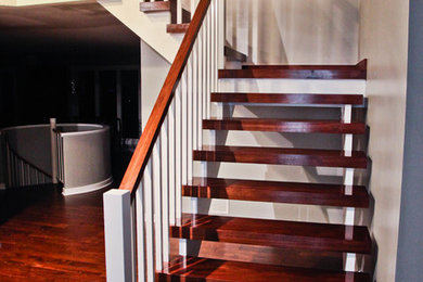 Example of a minimalist staircase design in Philadelphia