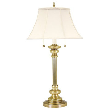 House of Troy Newport N651-AB 2 Light Table Lamp in Antique Brass