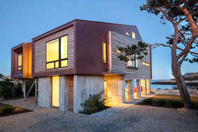 Contemporary exterior home idea in Boston