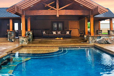 Home design - contemporary home design idea in Seattle