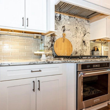 Wellborn Cabinets with Splendor White Granite