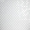 Expressions Scallop White Glass Floor and Wall Tile