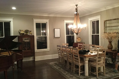 Example of a large mountain style dining room design in Atlanta