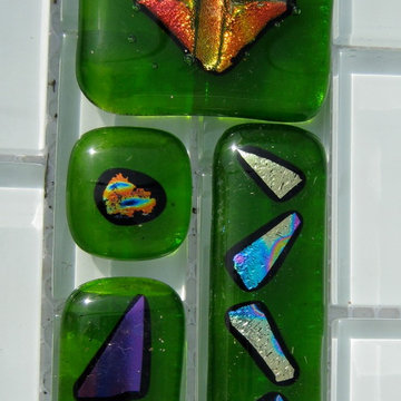 Fused Glass Tiles by Torch Lake Glass